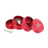 Flamez Grinder 40mm (Rood) - Een rode 40mm grinder van Flamez voor het moeiteloos vermalen van je kruiden. Ontdek de functionaliteit van de Flamez Grinder.