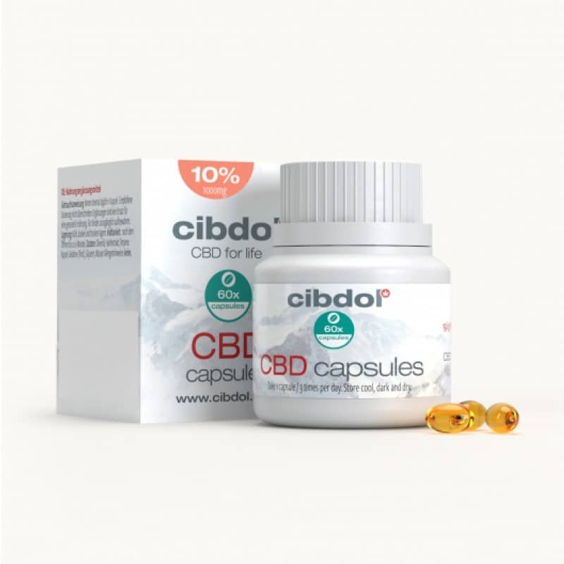 CBD Softgel Capsules 10% van Cibdol - Hoogwaardige CBD-capsules met een concentratie van 10%. Ervaar het gemak van CBD in handige capsules van Cibdol.