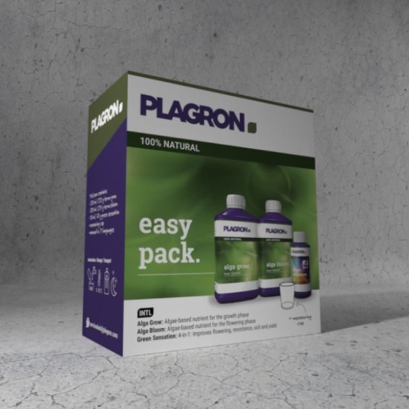 Easy Pack Natural van Plagron: Een complete en natuurlijke voedingsset voor gezonde en bloeiende planten.