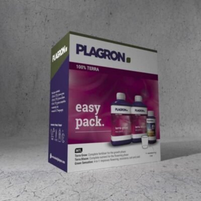 Easy Pack Terra van Plagron: Een complete en eenvoudige voedingsset voor succesvolle plantengroei en bloei op aarde.