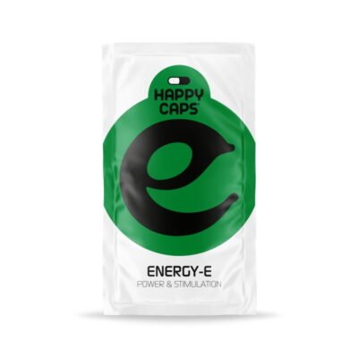Energy E van Happy Caps - Krijg een natuurlijke boost van energie en vitaliteit met Energy E capsules. Een perfecte manier om vermoeidheid te bestrijden en je dag op te peppen.