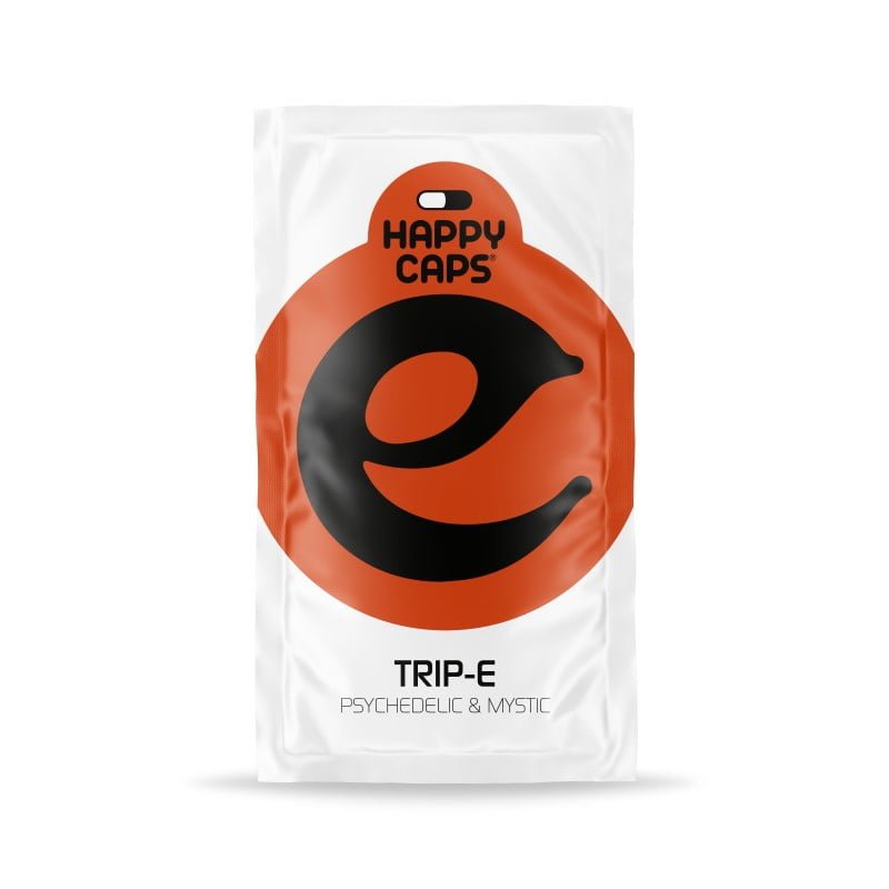 Happy Caps Trip-E - Neem een psychedelische reis naar nieuwe percepties en inzichten met Trip-E capsules. Een natuurlijke formule voor een verrijkende ervaring.