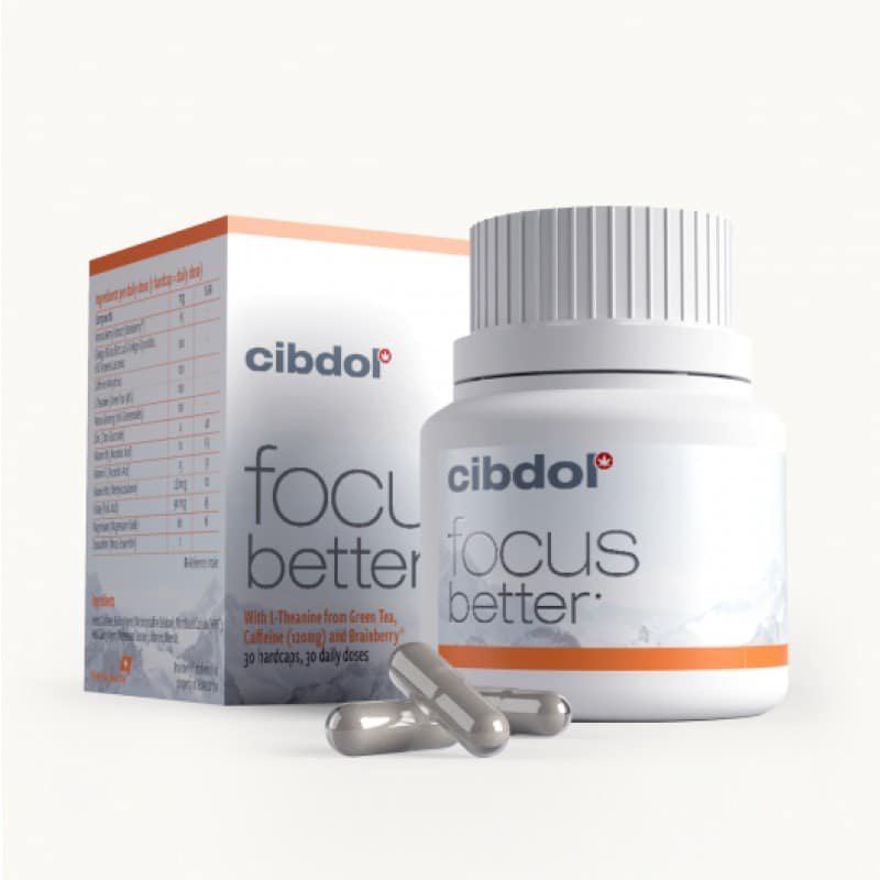 Focus Better Capsules van Cibdol - Verbeter je concentratie en focus met deze hoogwaardige capsules. Ontdek de voordelen van Focus Better Capsules.