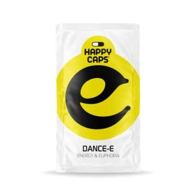 Happy Caps Dance-E - Verhoog je stemming en energie met Dance-E capsules van Happy Caps. Een natuurlijke formule om je dansavond te stimuleren.