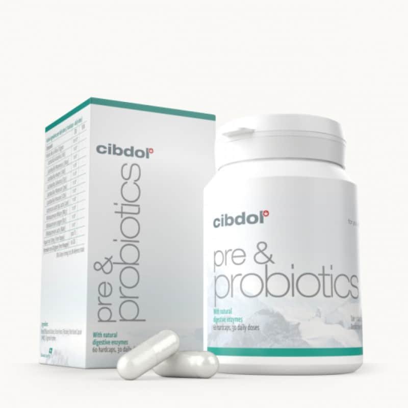 Pre & Probiotica Capsules van Cibdol - Ondersteun je darmgezondheid met Pre & Probiotica Capsules van Cibdol. Ontdek de voordelen voor een evenwichtige spijsvertering.