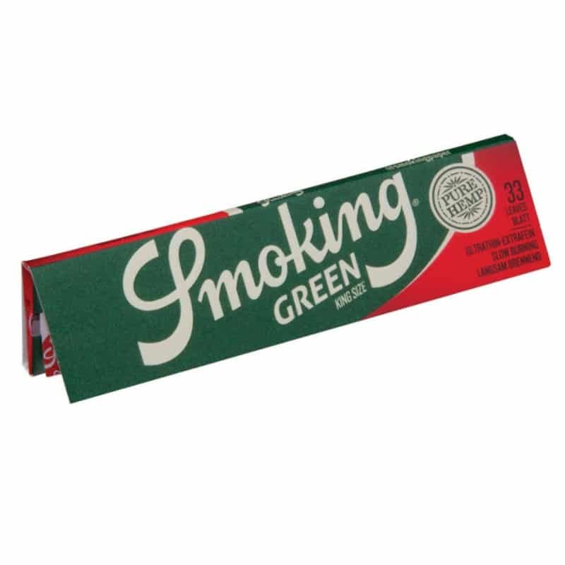 Smoking Green King Size Ultrathin: Premium ultradunne vloeipapieren voor een verfijnde rookervaring.