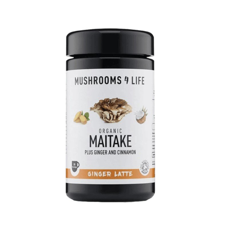 Maitake Gember Latte van Mushrooms4Life met een inhoud van 110 gram